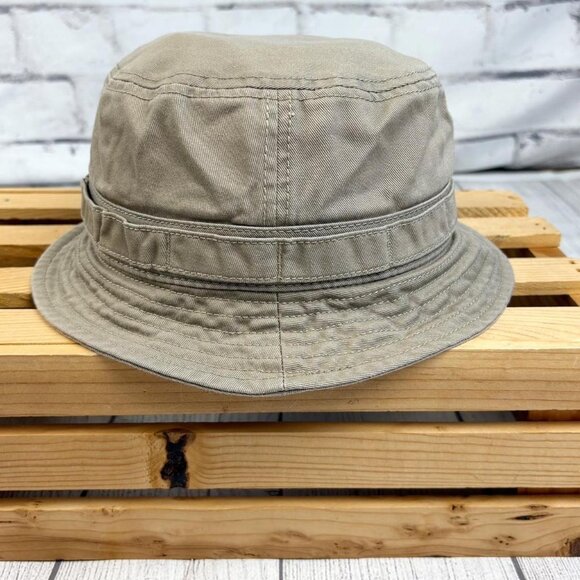 Timberland Tan Cotton Bucket Boonie Hat with Foliage Band L - Picture 3 of 6